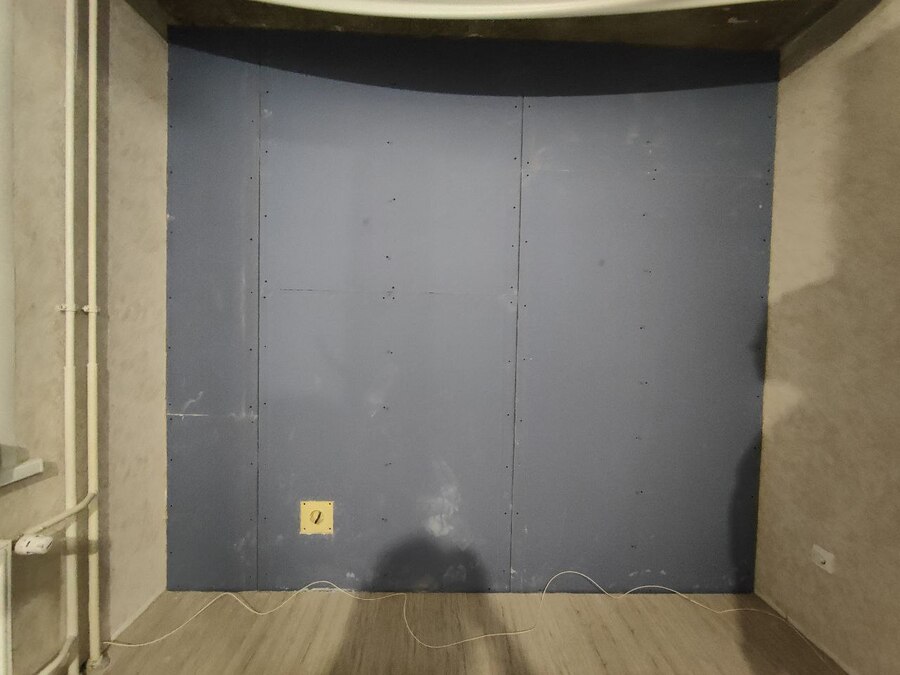 Тонкая шумоизоляция стены с мембраной